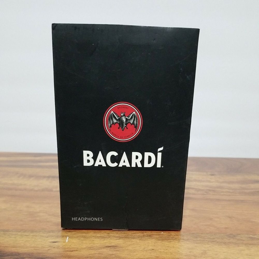 Bacardi Rum Headphones Promotional Item 2015  Black‎ Red